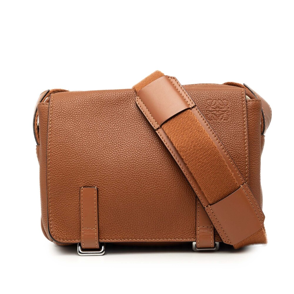 Pre-Loved LOEWE Soft Grained Calfskin Military Messenger Bag XS